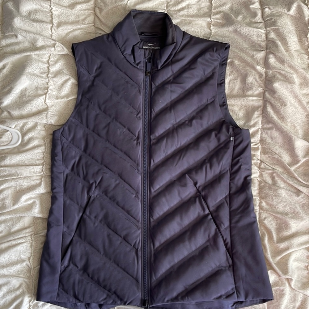 Nike womens S blue running vest